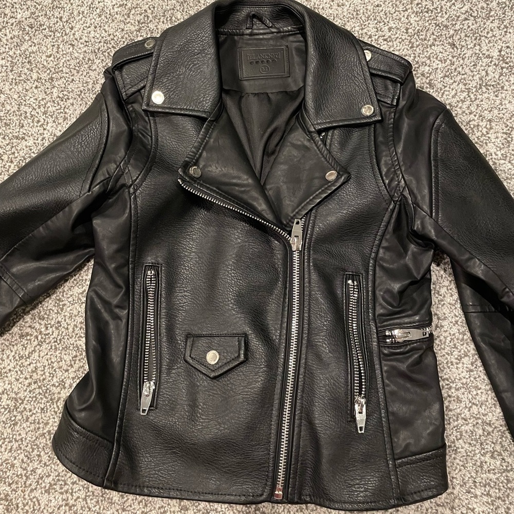 Blank NYC faux leather moto jacket Medium